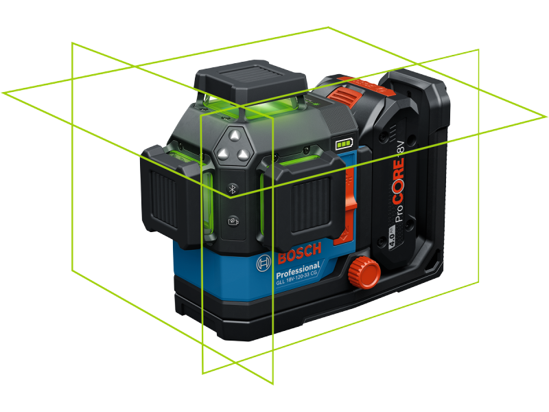 Linijski laser Bosch GLL 18V-120-33 CG v L-BOXX, 0601065100